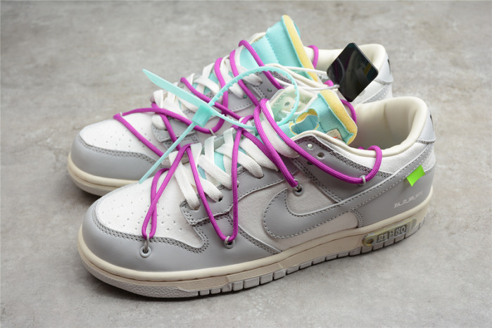 off white nike dunk low 01 of 50 ow dm1602-100