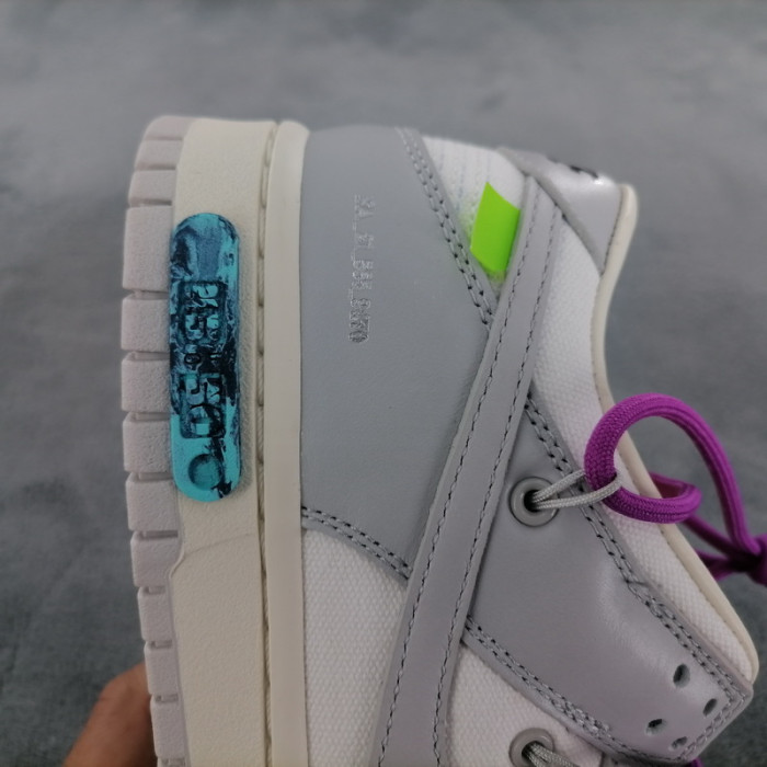 nike dunk low off-white lot 45 dm1602-101